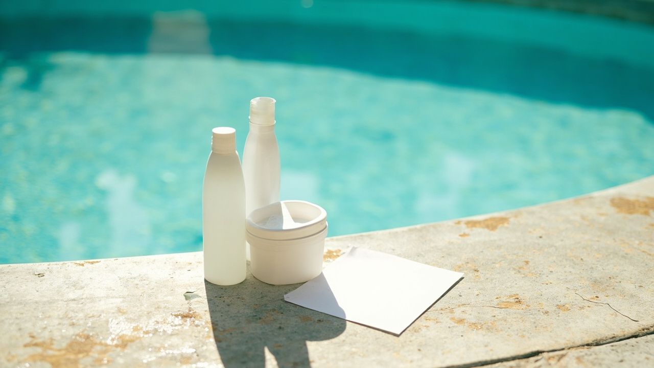 Calcium chloride and chlorine side by side