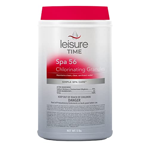 Leisure Time E5 Spa 56 Chlorinating Granules for Spas and Hot Tubs, 5 lbs