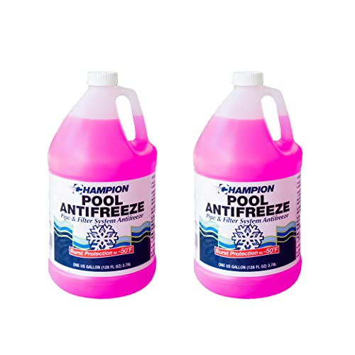 CPDI Champion Swimming Pool Antifreeze for Winterizing, 4 x 1 Gallon Bottle