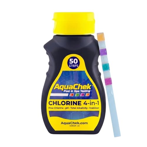 AquaChek Yellow 4-Way Pool and Spa Test Strips (50 Strips)