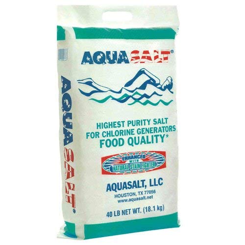 AQUASALT Swimming Pool and Spa Chlorine Generator Salt, 40 lb