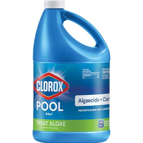 Clorox Pool&amp;Spa Algaecide and Clarifier, 128 fl oz