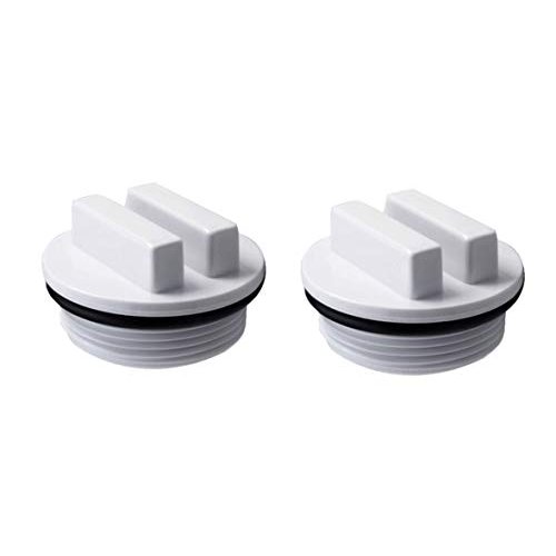 ATIE 1.5 inch Threaded Pool Spa Return Line Winterizing Plug and Filter Drain Plug (2 Pack)