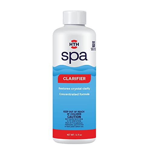 HTH Spa Clarifier, Concentrated Spa & Hot Tub Chemical, 16 oz