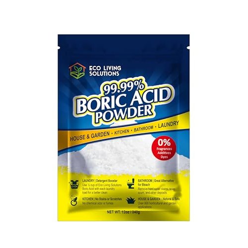 Eco Living Solutions Boric Acid Powder, 12 oz