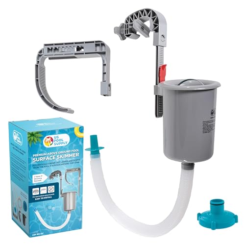 U.S. Pool Supply Above Ground Pool Skimmer (Floating Surface Skimmer with Wall Mount)
