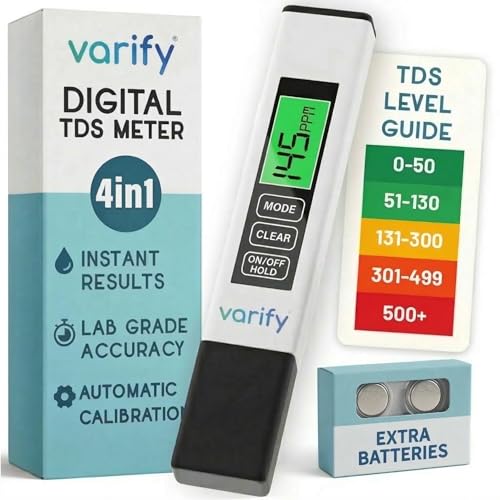 VARIFY 4-in-1 TDS Meter Digital Water Tester
