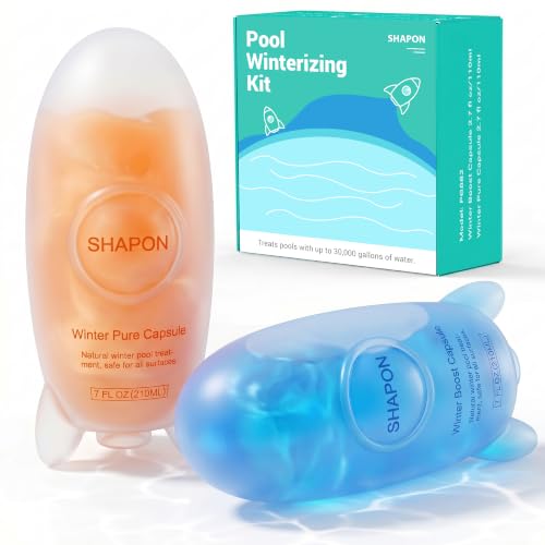SHAPON Pool Closing Kit, Pool Winterizing Kit Treats Up to 30,000 Gal