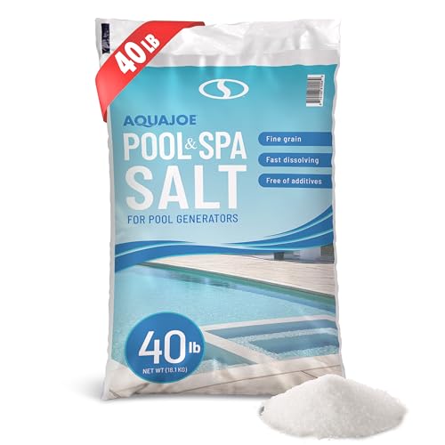 Aqua Joe Pool and Spa Salt for Pool Generators, 40 Pound Bag